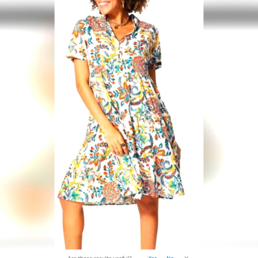 Collective concept Floral dress fully lined. New no tag.Size Xl .Pit to pit 22"
